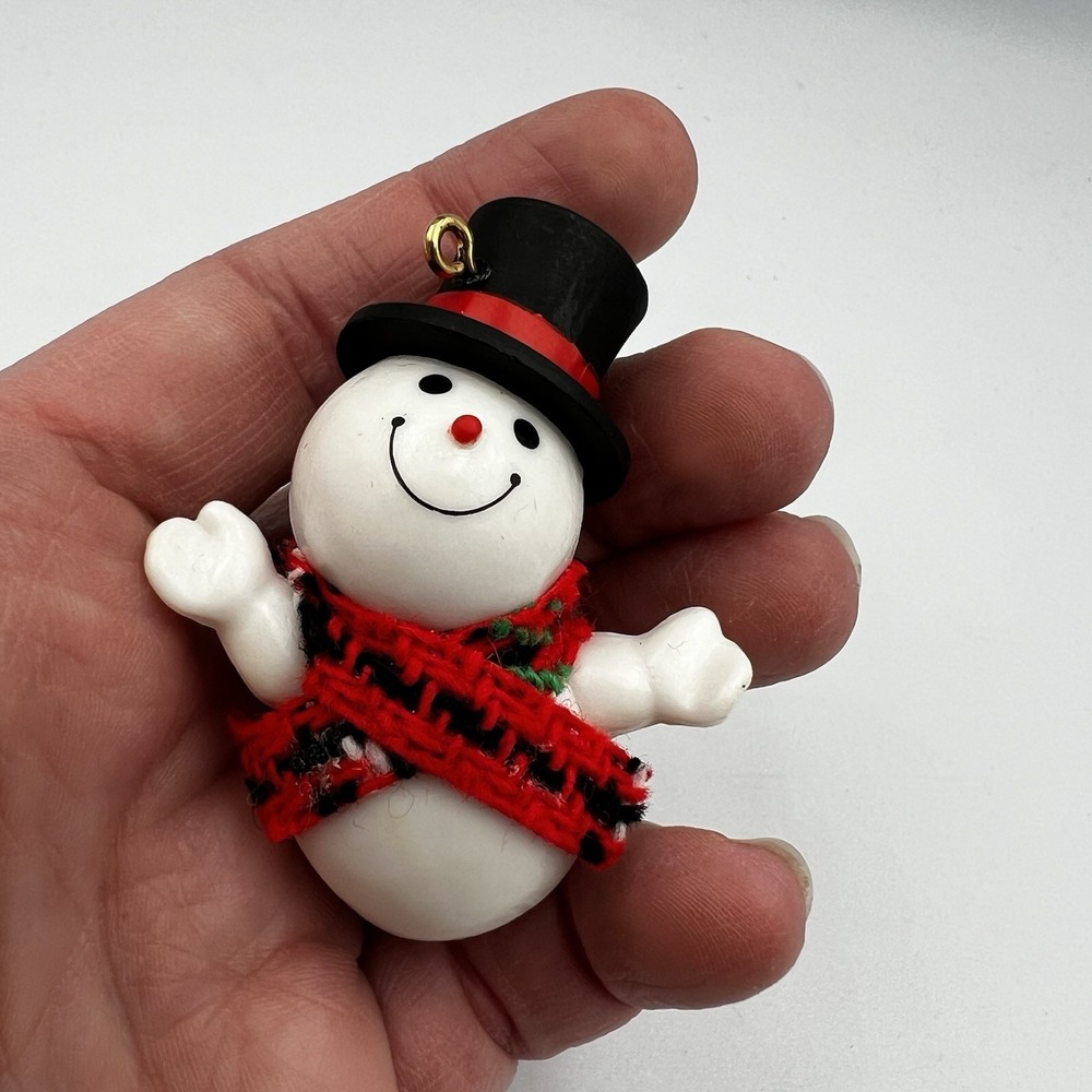 Vintage 1981 Hallmark Keepsake Jolly‎ Snowman w/Top Hat Christmas Ornament